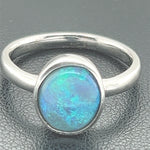 Sterling Silver Black Opal Ring (ssblk301)