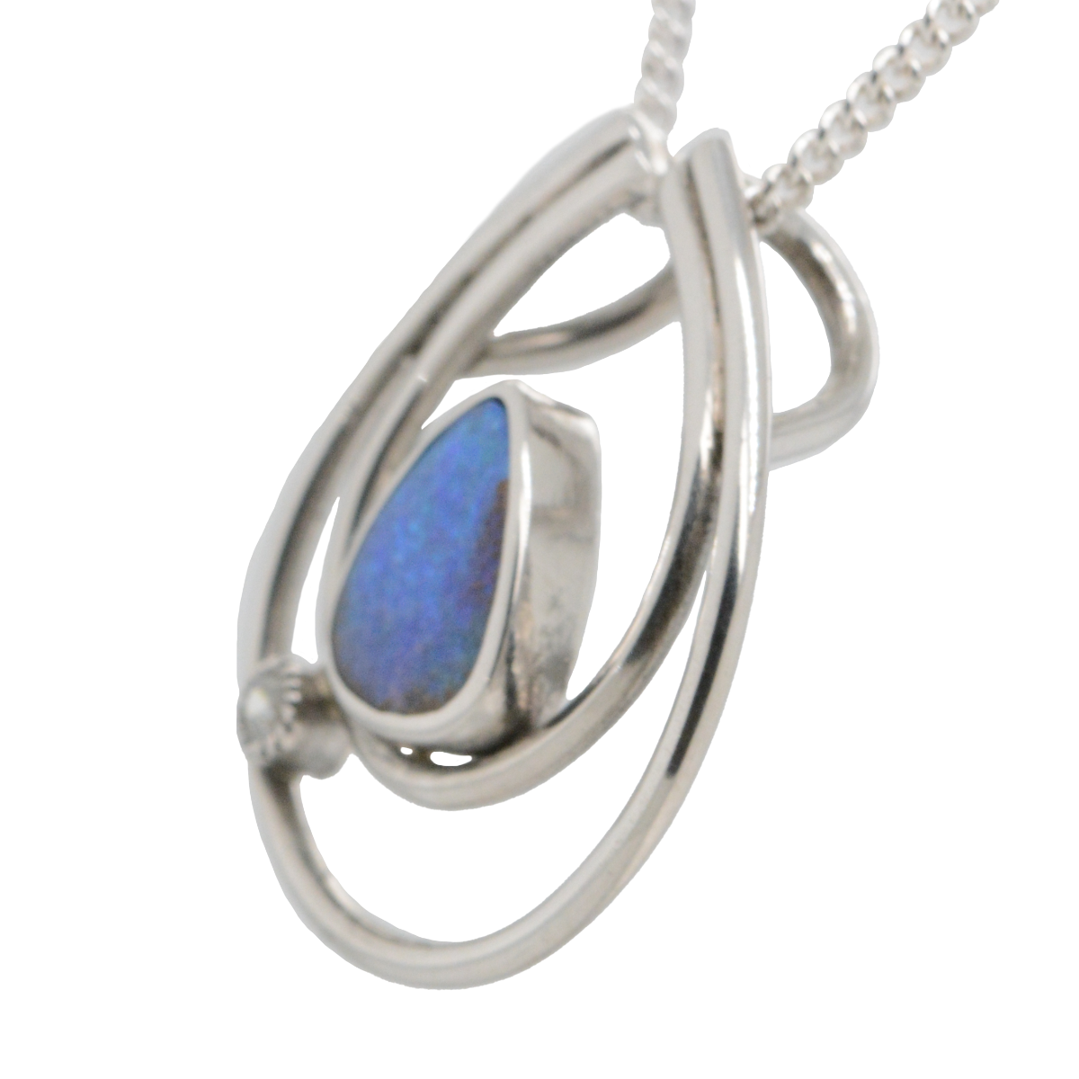 Sterling Sliver Boulder Opal Pendant (ssbp2977) Sterling Sliver Boulder Opal Pendant (ssbp2977)