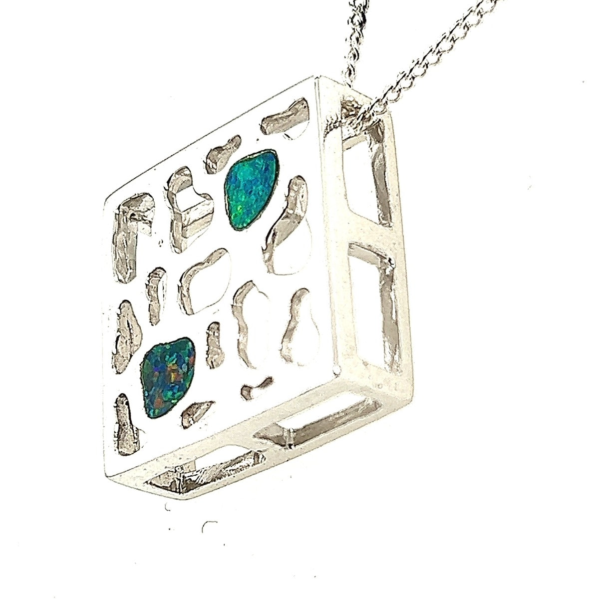 Sterling Silver Doublet Opal Pendant (ssdp4005) Sterling Silver Doublet Opal Pendant (ssdp4005)