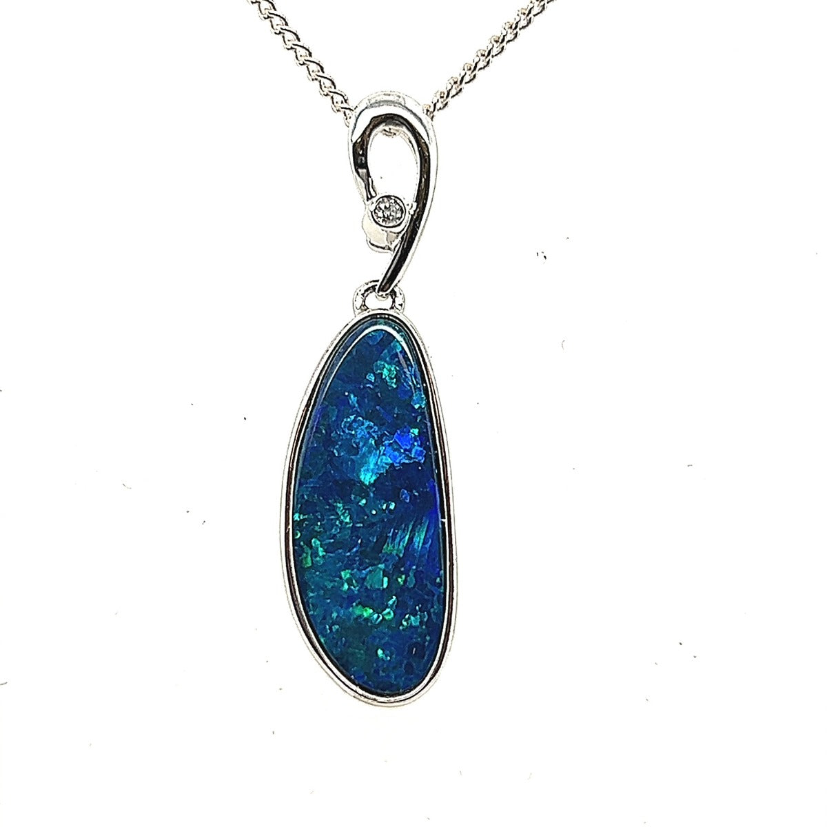 Sterling silver Doublet Opal Pendant (ssdp4020) Sterling silver Doublet Opal Pendant (ssdp4020)