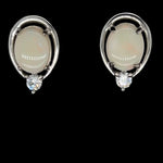 Sterling Silver Solid Opal Earrings (sss228)