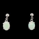Sterling Silver Solid Opal Earrings (ssse7949)
