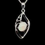 Sterling Silver Solid Opal Pendant (ssp708)