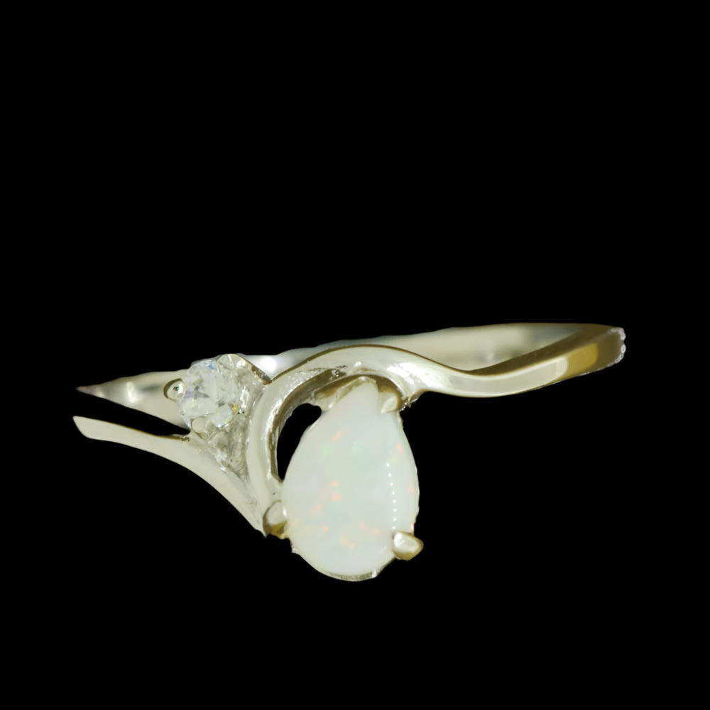Sterling Silver Solid Opal Ring (SSR6222) Sterling Silver Solid Opal Ring (SSR6222)