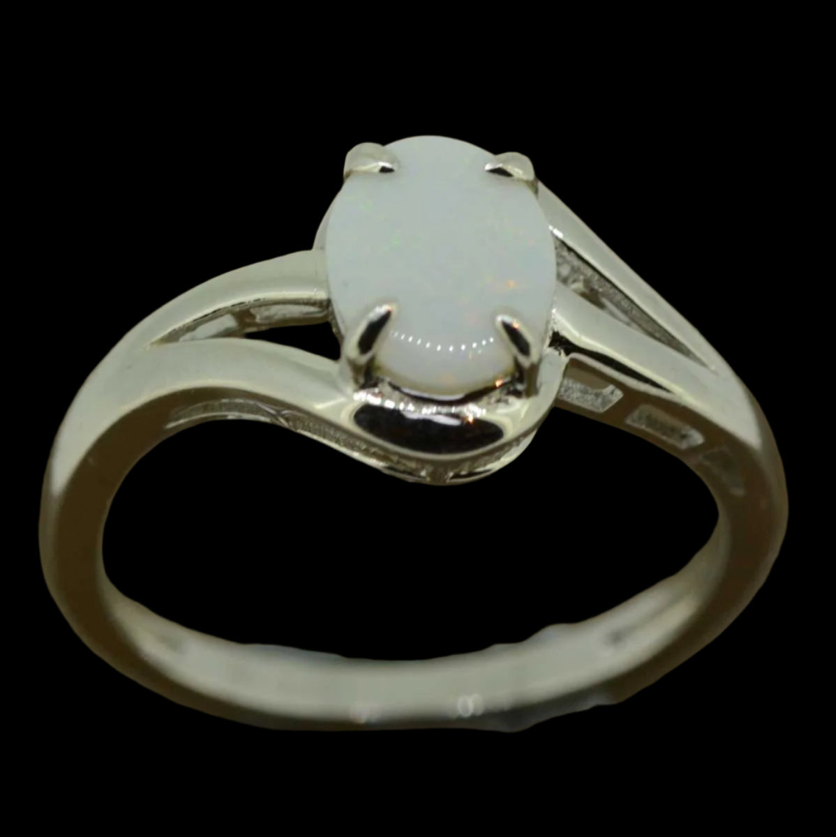 Sterling Silver Solid Opal Ring (SSSR6359) Sterling Silver Solid Opal Ring (SSSR6359)