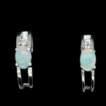 Sterling silver Solid Opal Earrings (ssse33)
