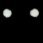 Sterling Silver Solid Opal Earrings (sss55)