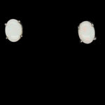 Oval Sterling Silver Solid Opal Earrings (ssse5)