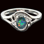Sterling Silver Triplet Opal Ring (SSTR6777)