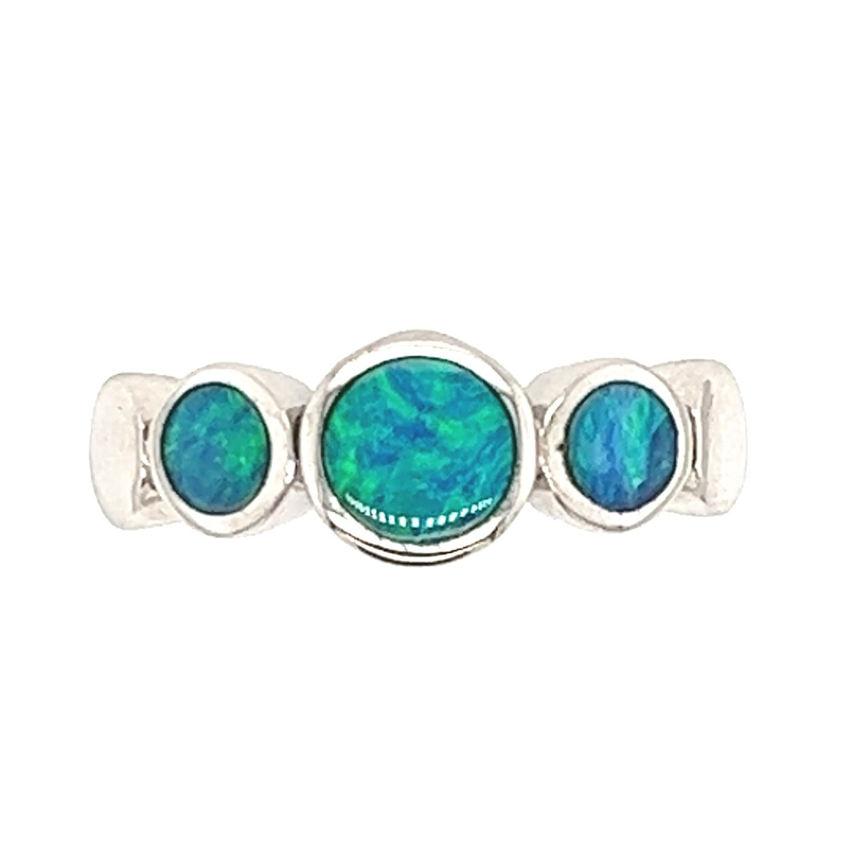 Sterling Silver Doublet Opal Ring (ssdr20) Sterling Silver Doublet Opal Ring (ssdr20)