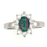 Sterling Silver Triplet Opal Ring (SSTR2)
