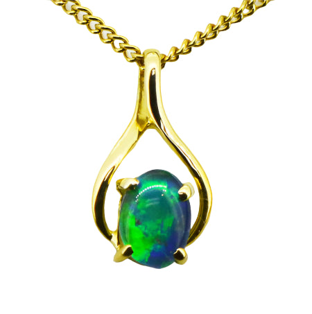 14ct Gold Triplet Opal Pendant (tp2737)