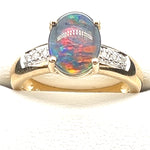 9ct Gold Triplet Opal Ring (tr90)