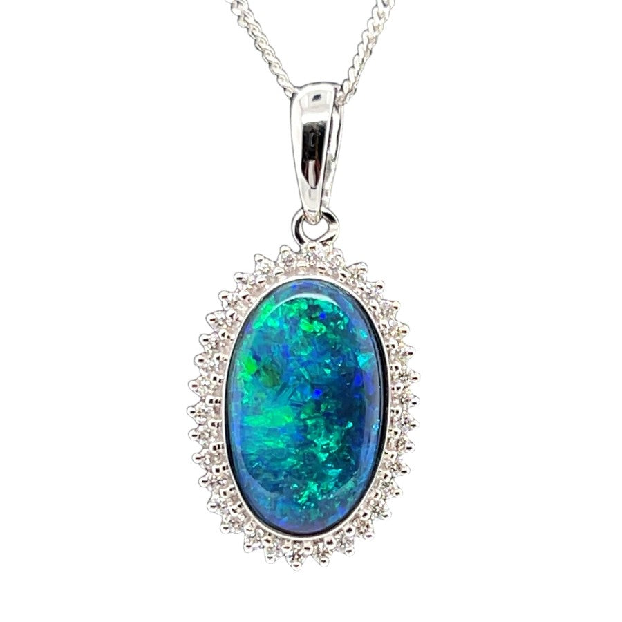 Black Opal Pendants