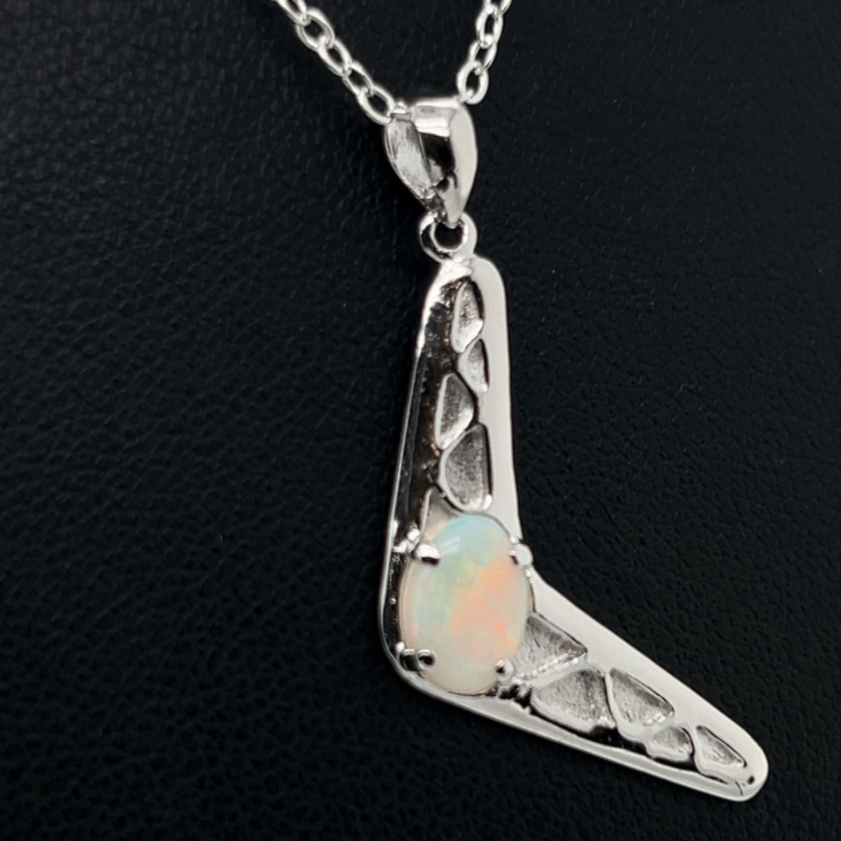 Sterling Silver Solid Opal Pendant (sssp887)