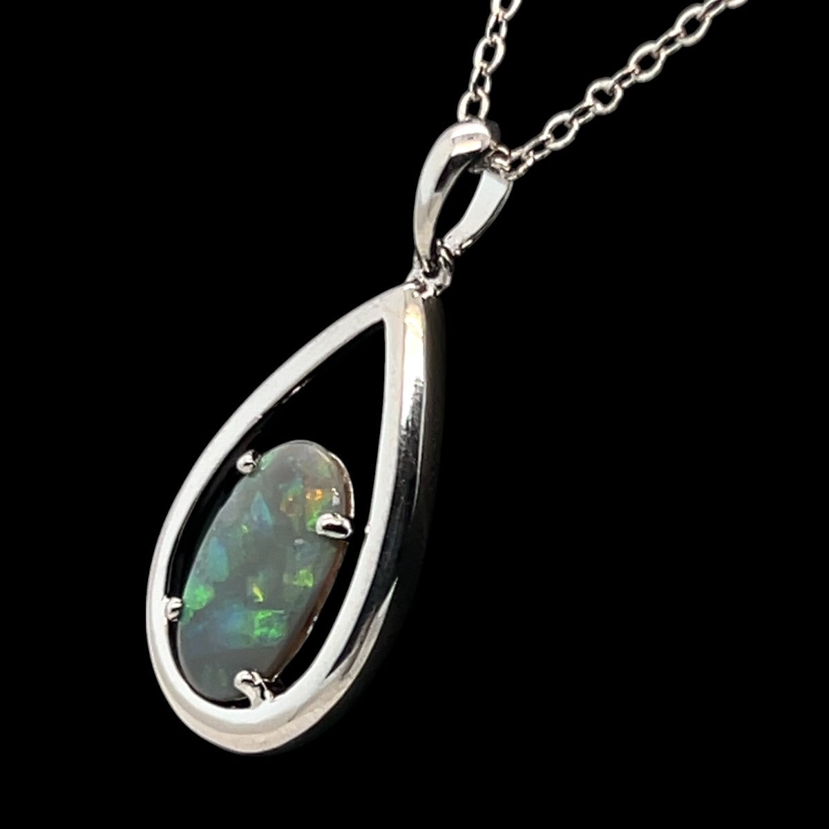 Sterling Silver Solid Opal Pendant (sssp1678)