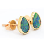 14ct Gold Doublet Opal Earrings (GDE0982)