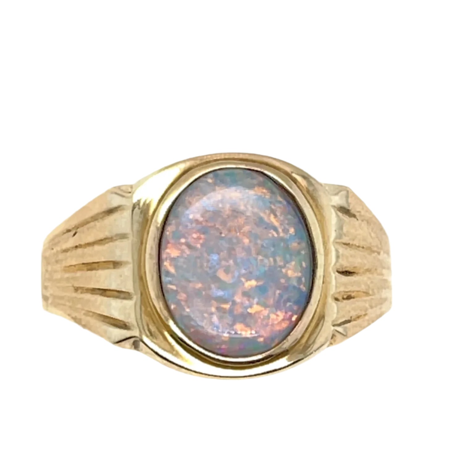 14ct Solid Opal Ring (sro100)