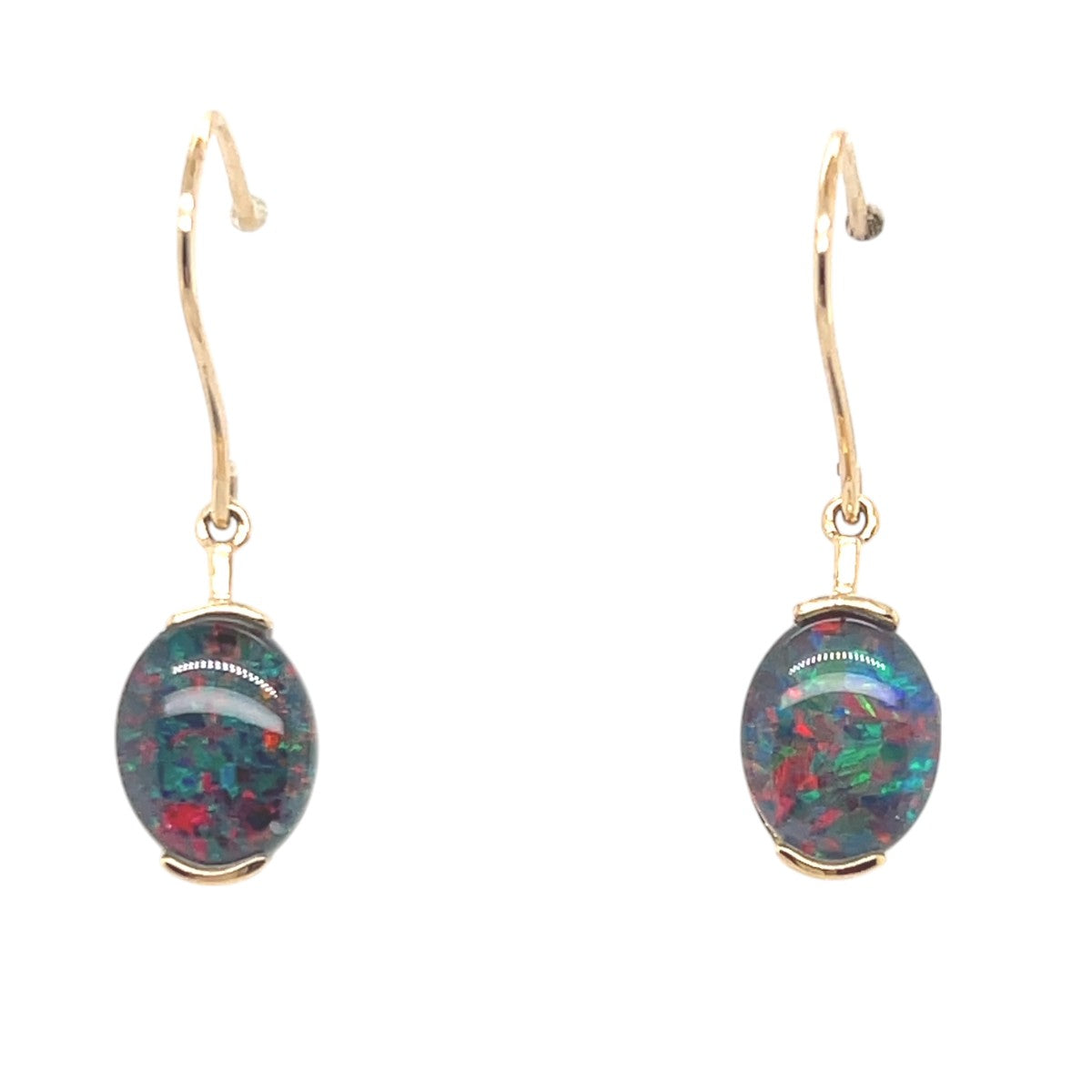 9ct Gold Triplet Opal Earrings (tre2311)