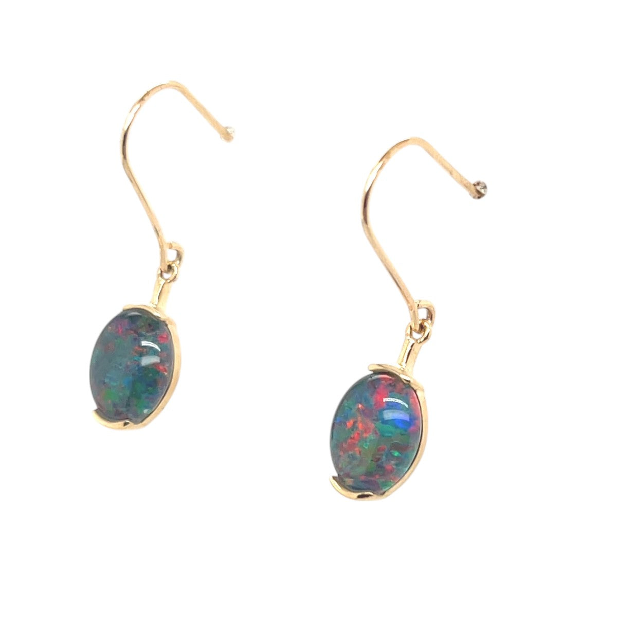 9ct Gold Triplet Opal Earrings (tre2311)