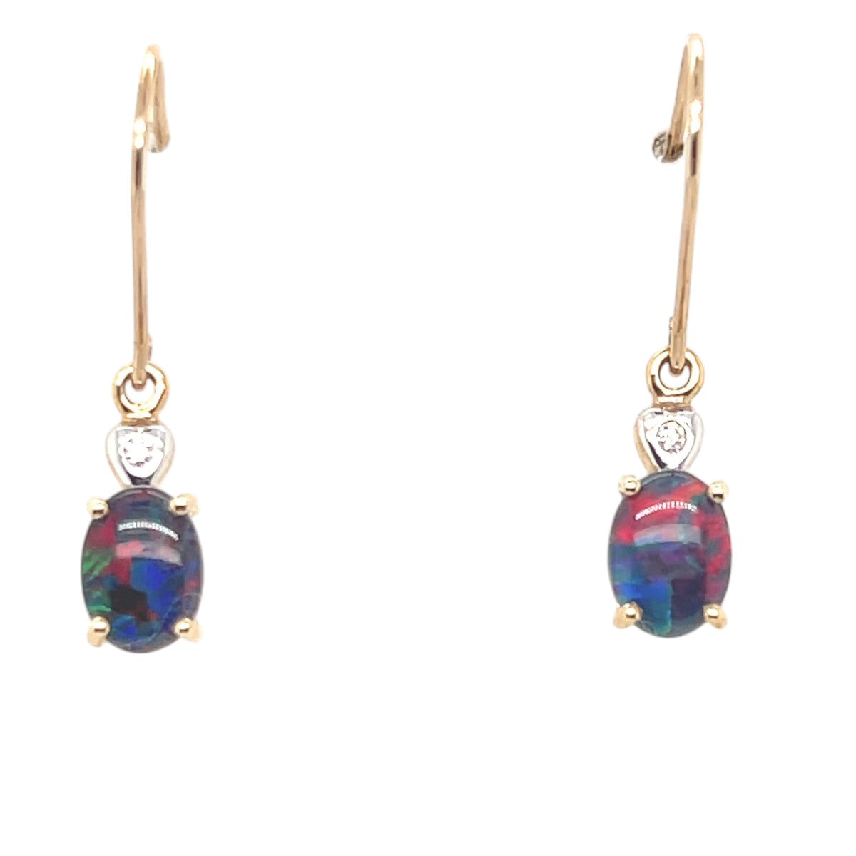 9ct Gold triplet Opal Earrings (tre2315)