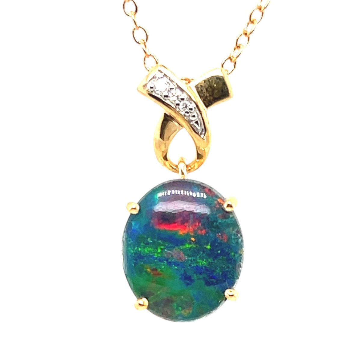 9ct Gold Triplet Opal Pendant (tp6403)