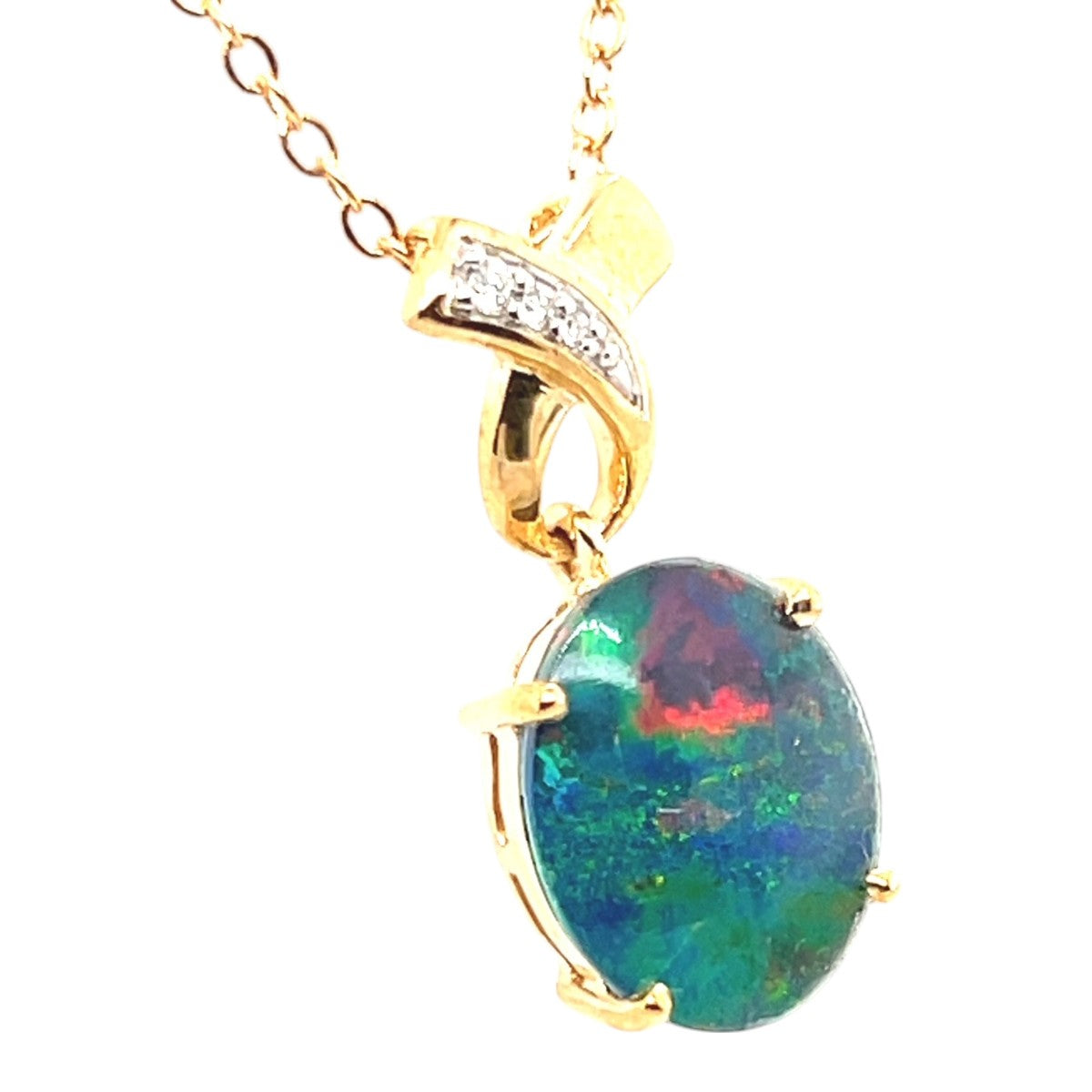 9ct Gold Triplet Opal Pendant (tp6403)