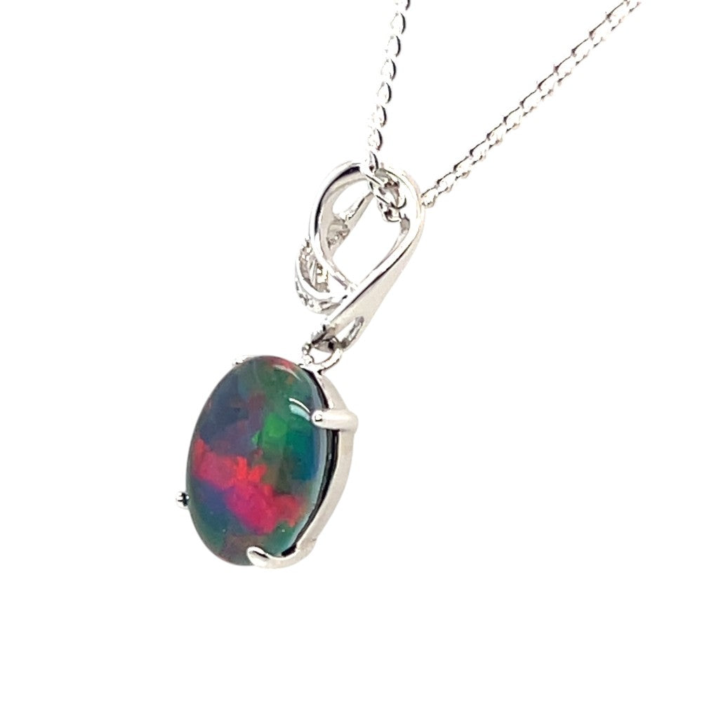 Sterling Silver Triplet Opal Pendant (sstp1834)