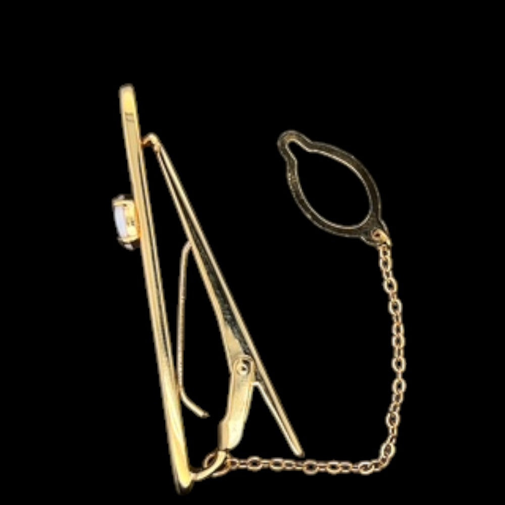 Gold Plated Solid Opal Tie Bar (gpstb15)