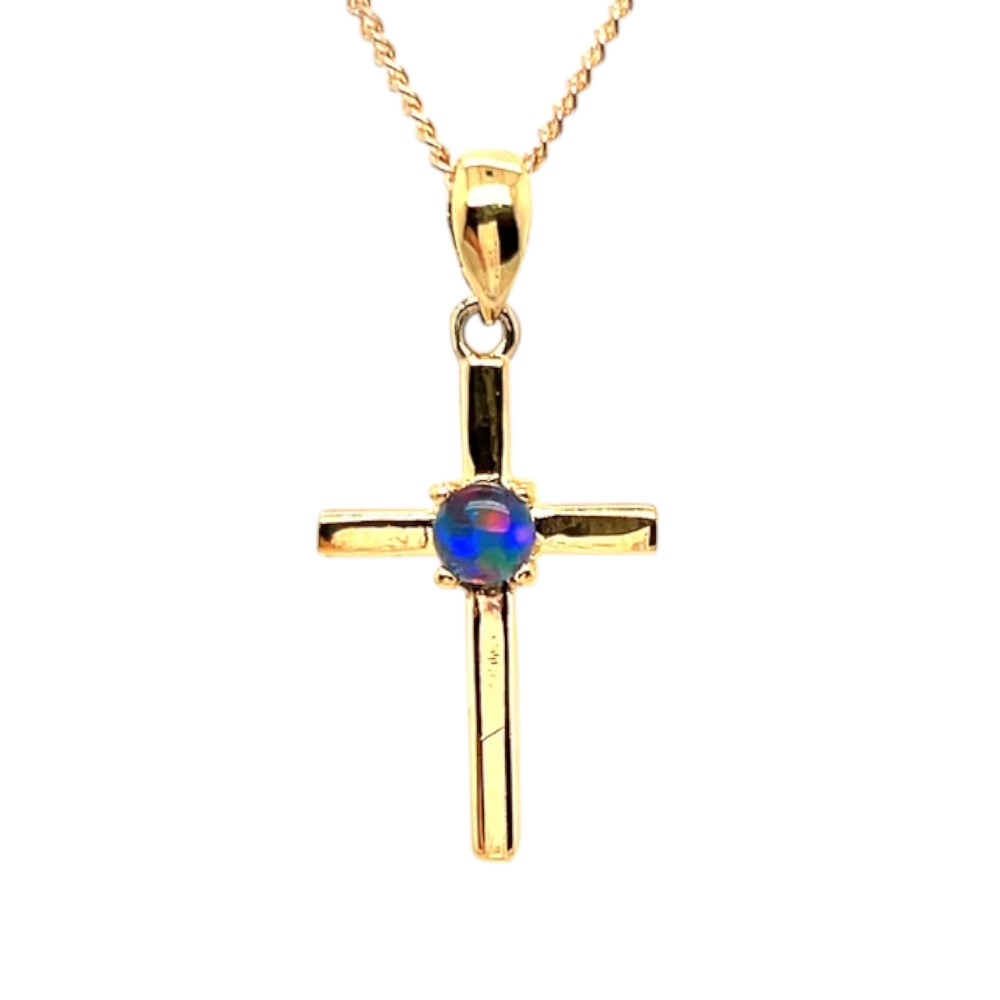 Gold Plated Sterling Silver Triplet Pendant (gptp8494)
