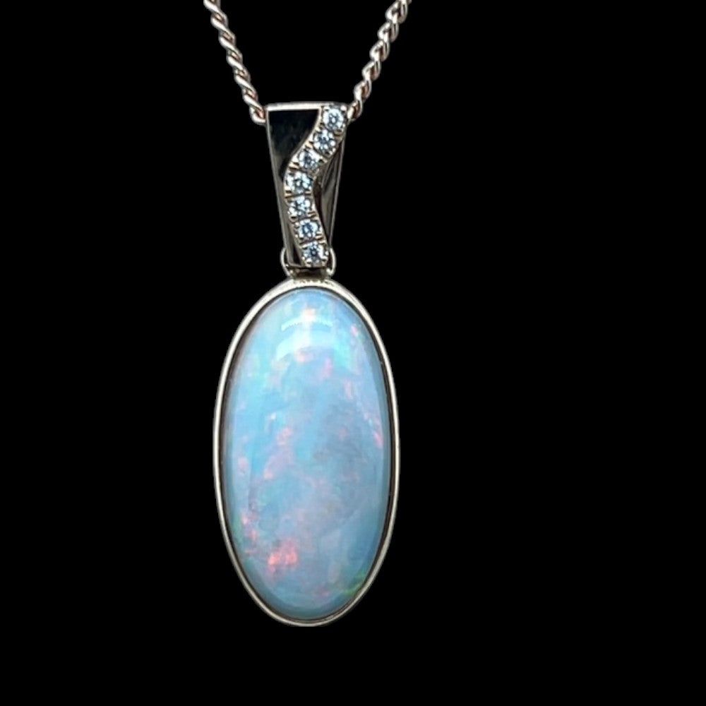 14ct Solid Opal Pendant (sp486)