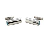 Sterling silver Doublet Opal Cufflinks (cuff79)
