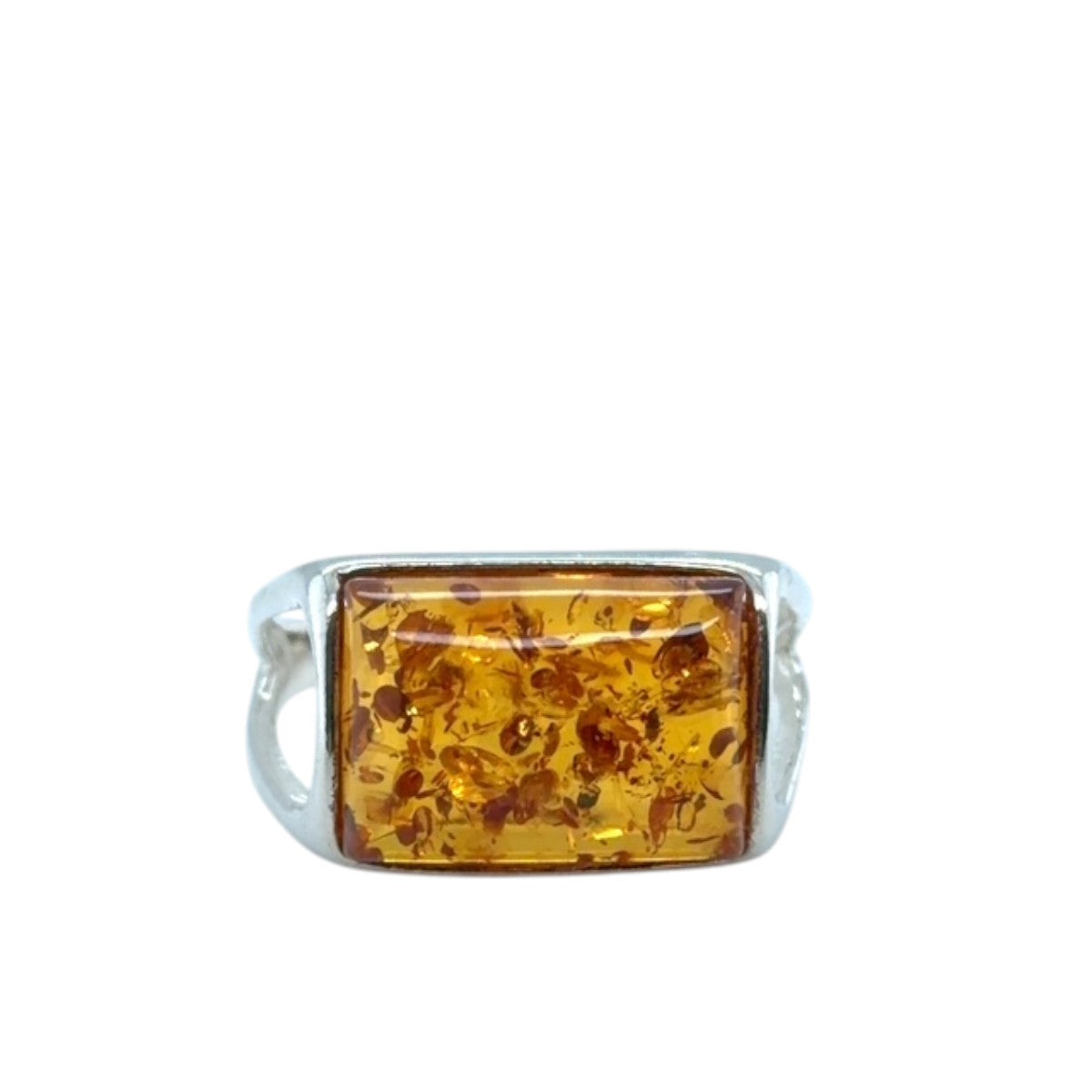 Sterling Silver Amber ring (ambr183)