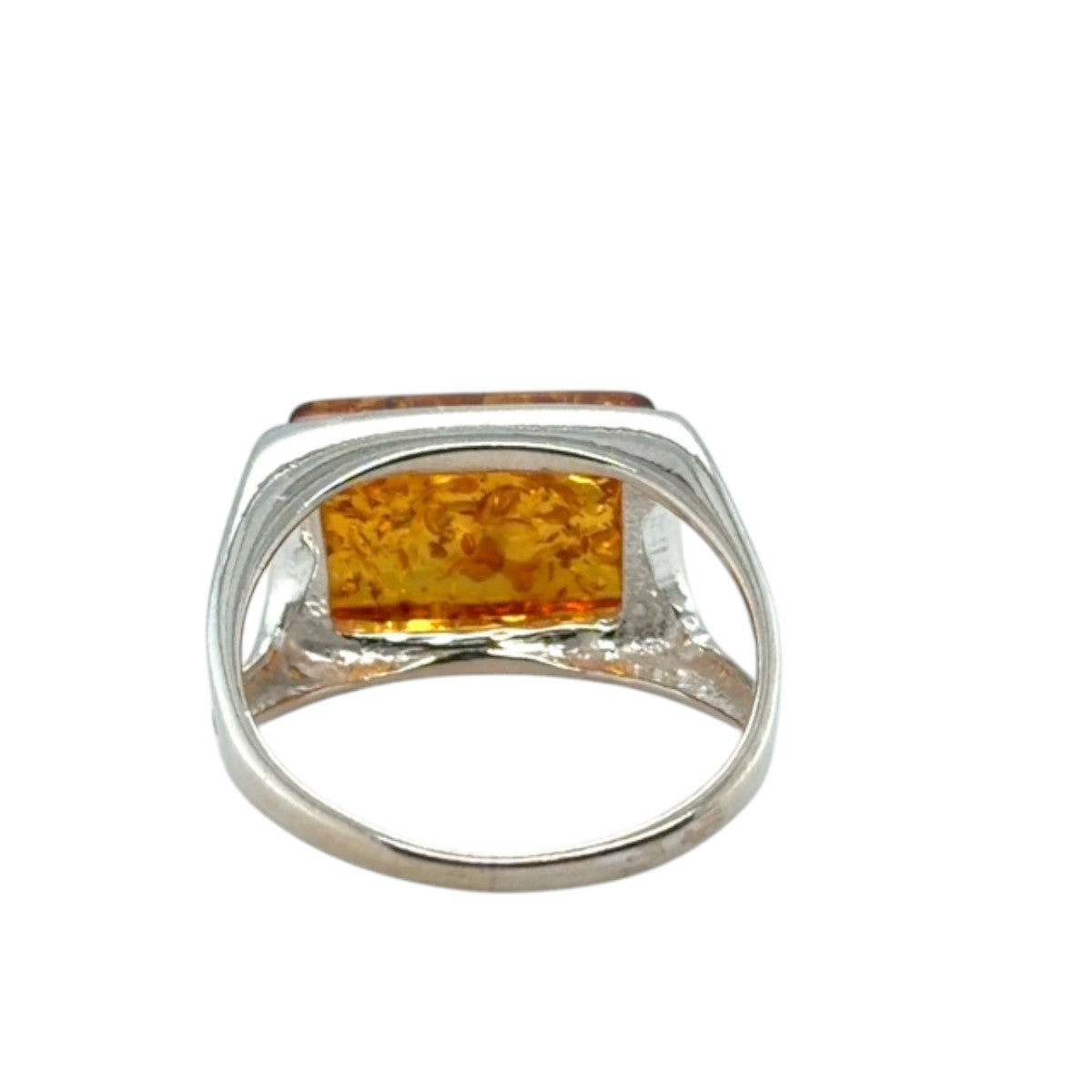 Sterling Silver Amber ring (ambr183)