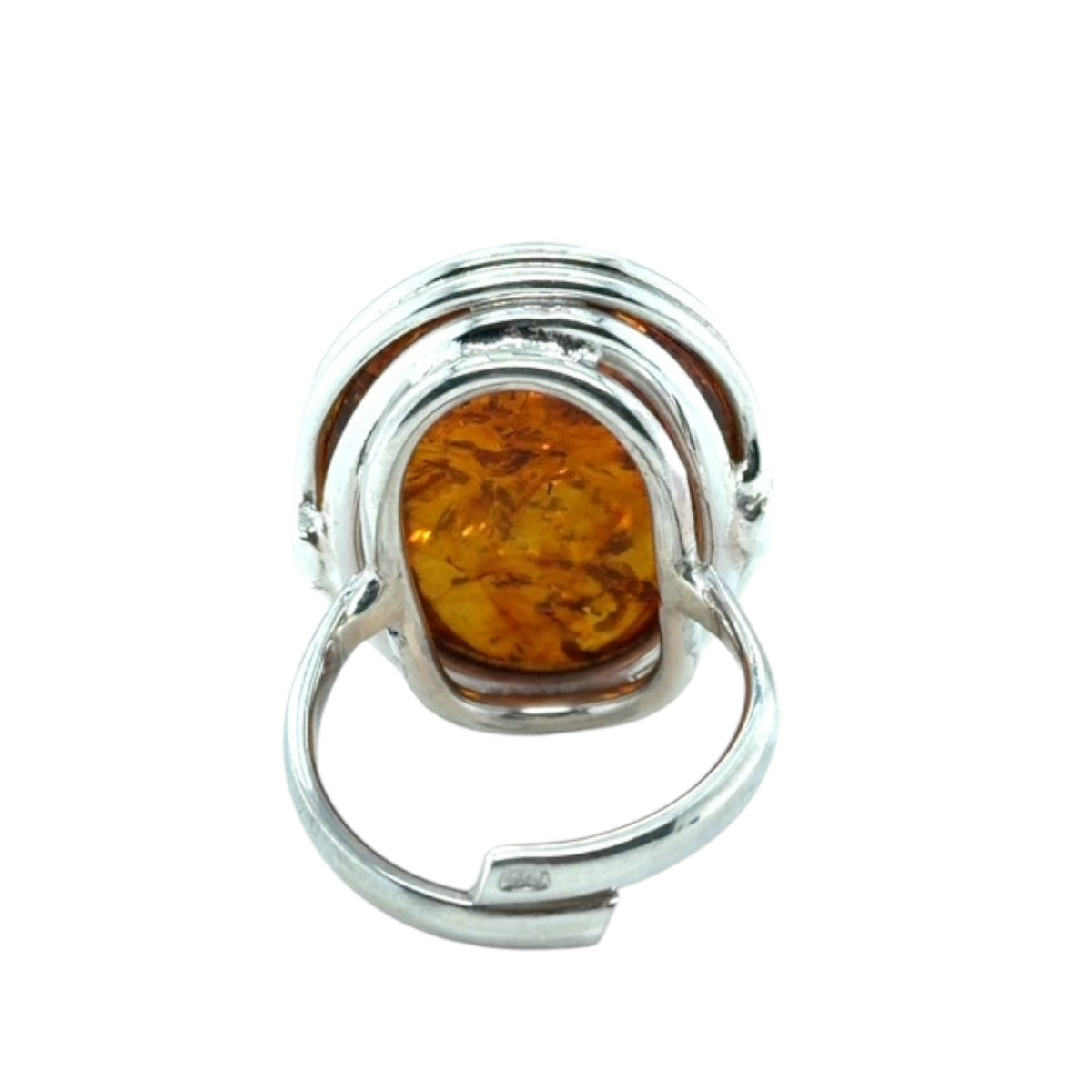 Sterling Silver Amber RIng (ambr191)