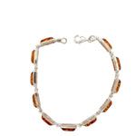 Sterling Silver Amber Bracelet (ambbra52)