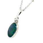 Sterling Silver Triplet Opal pendant (sstp913)