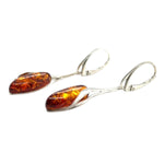 Sterling Silver Amber Earrings (ambear506)