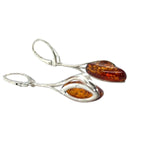 Sterling Silver Amber Earrings (ambear506)