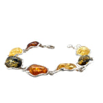 Sterling Silver Amber Bracelet (ambbra39)