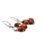 Sterling Silver Amber Earrings (ambear507)