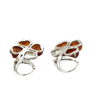 Sterling Silver Amber Earrings (ambear507)