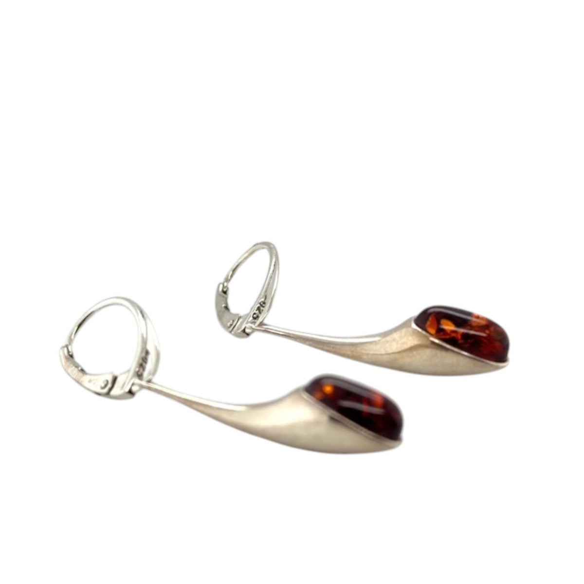 Sterling Silver Amber Earring (ambear510)