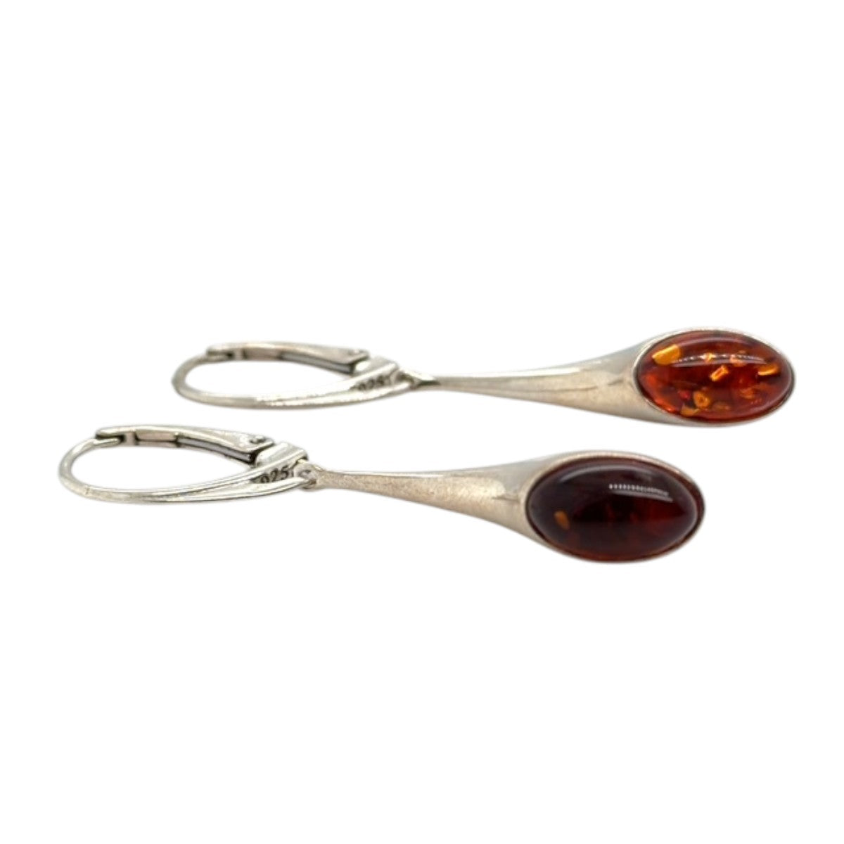 Sterling Silver Amber Earring (ambear510)