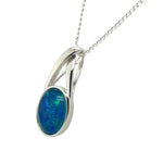 Sterling Silver Triplet Opal Pendant (sstp661)