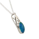 Sterling Silver Triplet Opal Pendant (sstp661)