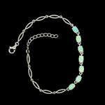 Sterling Silver Solid Opal Bracelet (ssbra93)