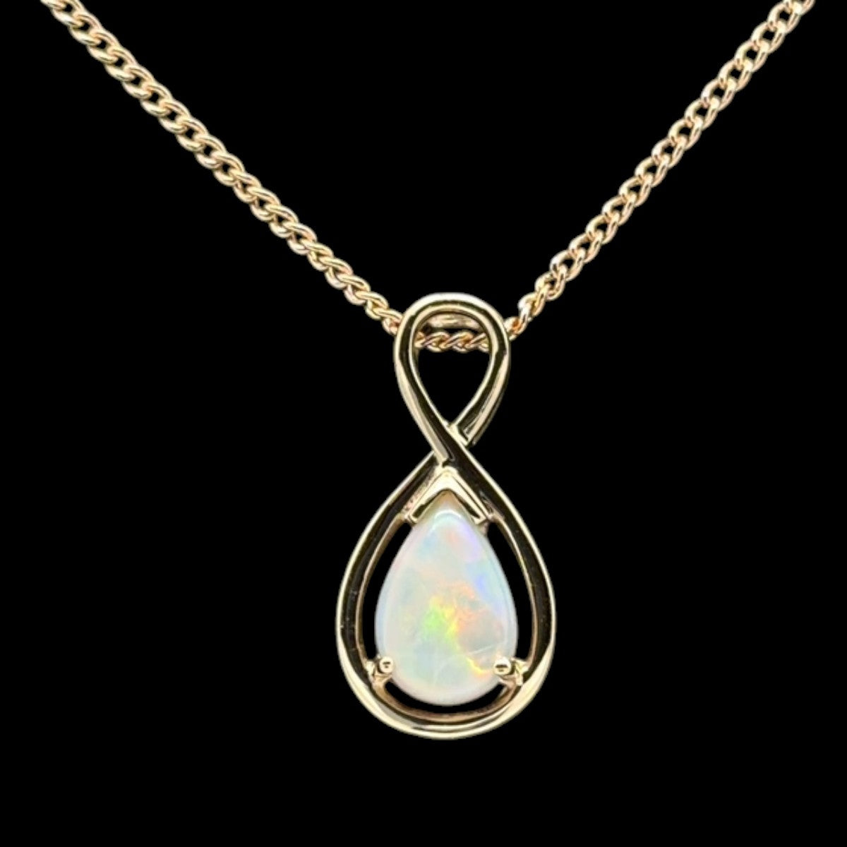 9CT Gold Solid Opal Pendant (SP503)