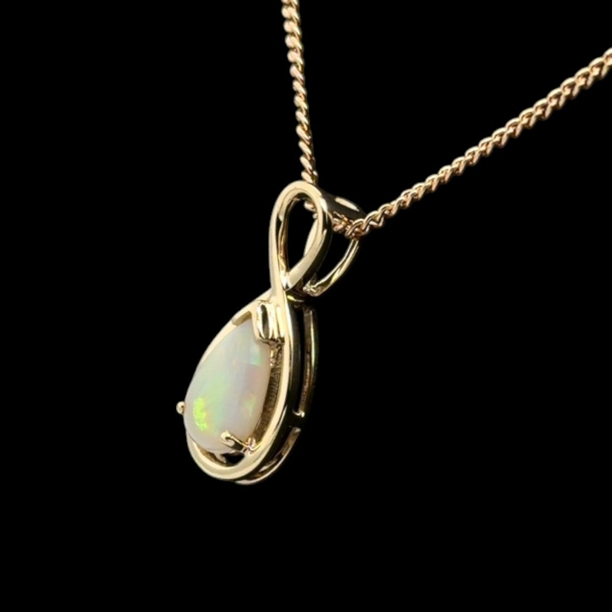9CT Gold Solid Opal Pendant (SP503)