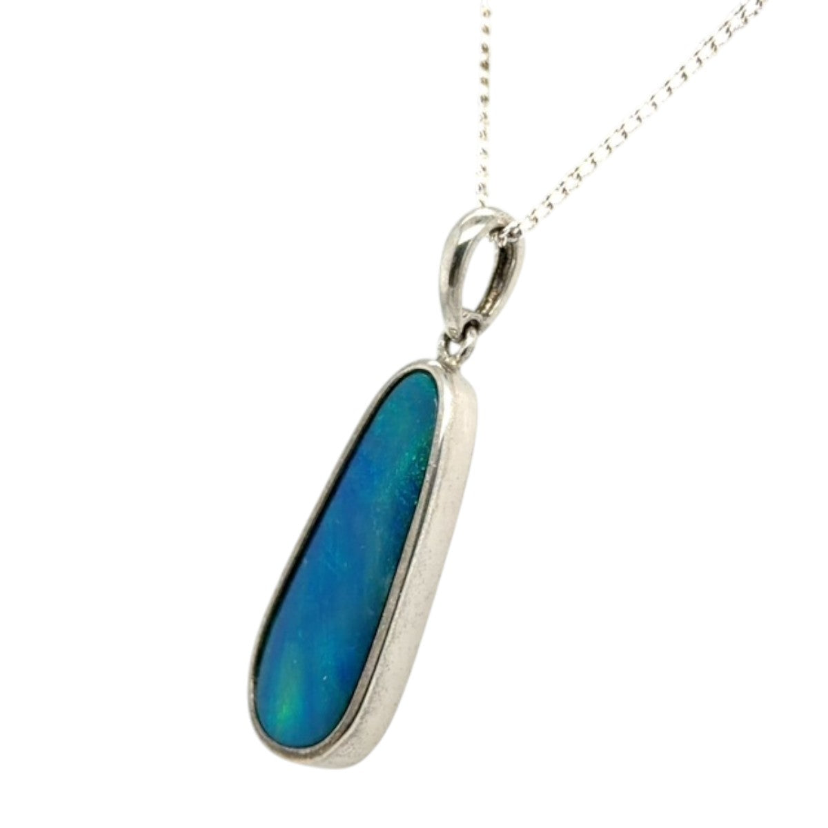 Sterling Silver Doublet Opal Pendant (ssdp529)